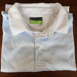 White/Blue PGA Tour Golf Polo